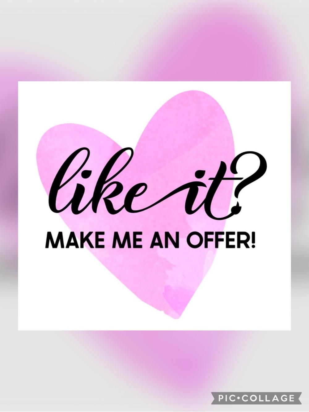 LIKE IT , MAKE ME A REASONABLE OFFER !